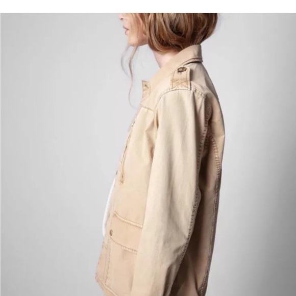 NWT $398 Zadig & Voltaire Kid Cotton Good Vibes Jacket Large - Picture 9 of 16